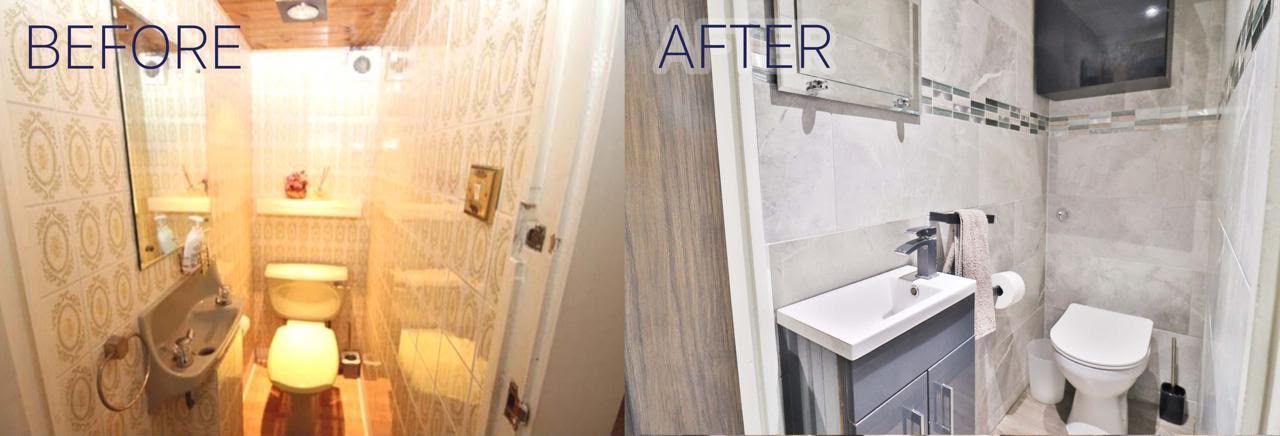 Bathroom Renovation — before and after by Adam at Makom